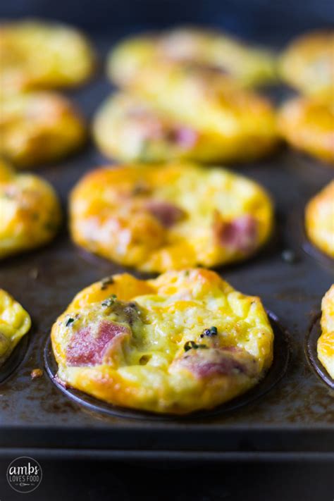 Ham Egg And Cheese Muffins Ambs Loves Food