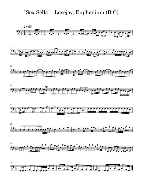 Sex Sells Lovejoy Euphoniumtrombone Sheet Music For Euphonium Solo