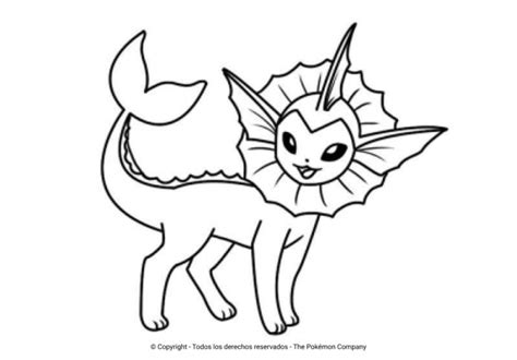 Los Mejores Dibujos De Vaporeon Para Colorear ☀️ Todo Para Colorear