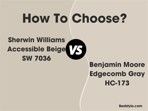 SW Accessible Beige Vs Edgecomb Gray Whats The Difference