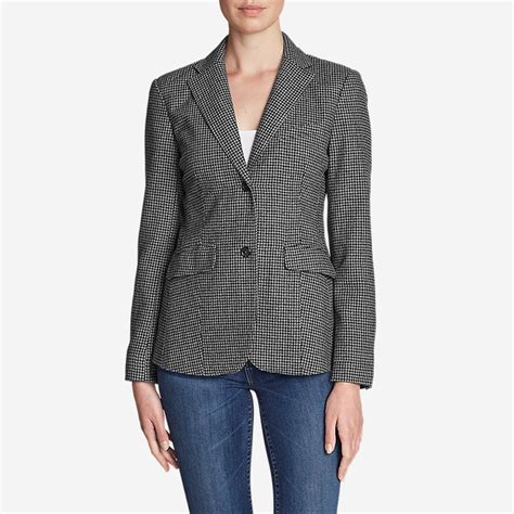 Women S Classic Wool Blend Blazer Pattern Eddie Bauer