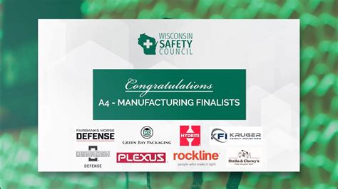 Th Annual Wisconsin Corporate Safety Award Finalists Category A