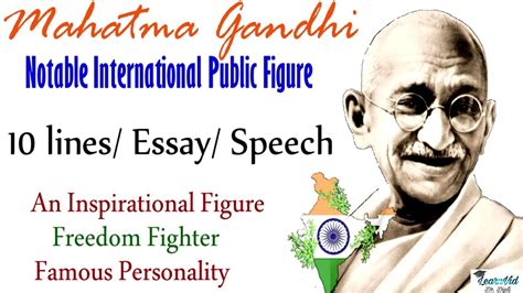 Lines On Mahatma Gandhi Freedom Fighter Essay Writing