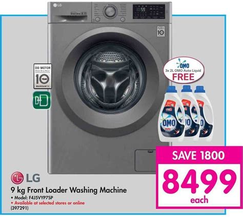 Lg 9kg Front Loader Washing Machine Offer At Makro