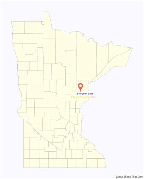 Map of Sturgeon Lake city