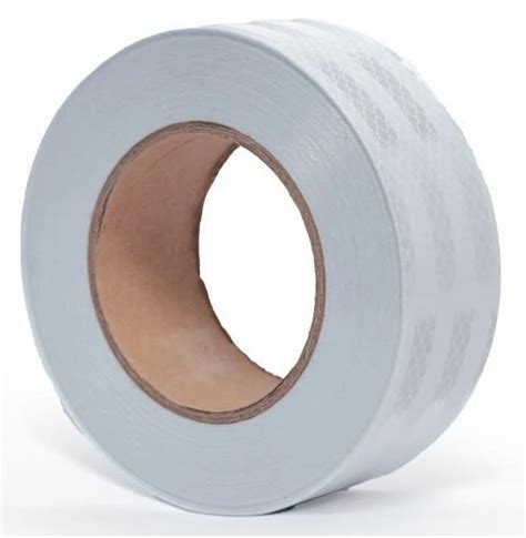 Pvc White Retro Reflective Self Adhesive Tape Packaging Type Roll At