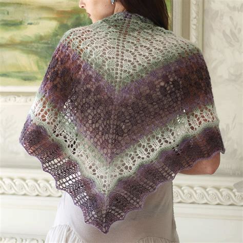 Terrific Triangle Shawl Knitting Patterns Free Video Tutorial