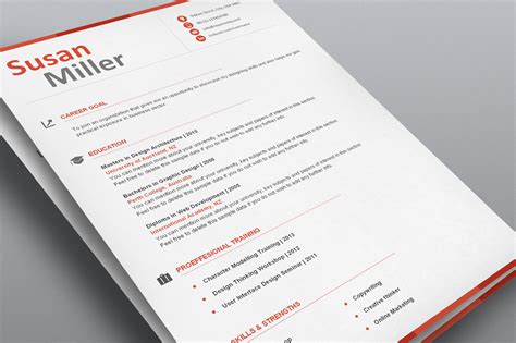 Professional Resume Template WORD - Flat 50% OFF! Use Coupon RESUME50