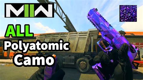 Mwii All Polyatomic Pistol Camo S Call Of Duty Mwii Youtube