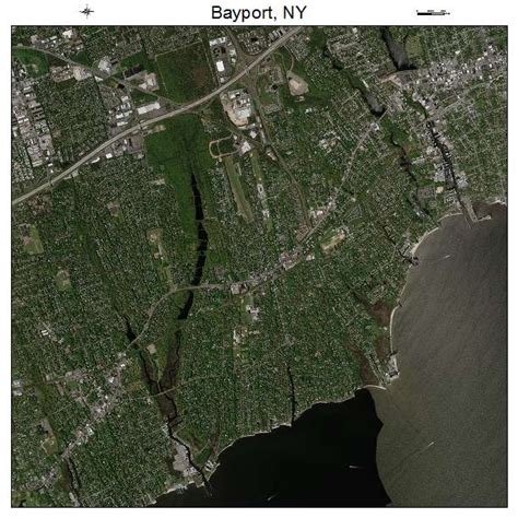 Aerial Photography Map of Bayport, NY New York