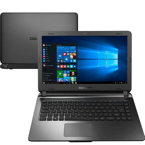 Notebook Presario Cq21n Intel Core I3 4gb 120gb Ssd W10 14 Preto