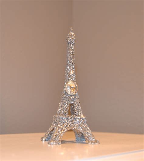 Glitter Eiffel Tower Cake Topper With Bling Gem Brooch Paris Etsy