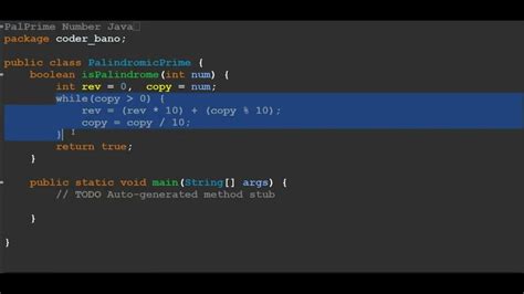 Palprime Number Java Palindromic Prime Number Java Youtube
