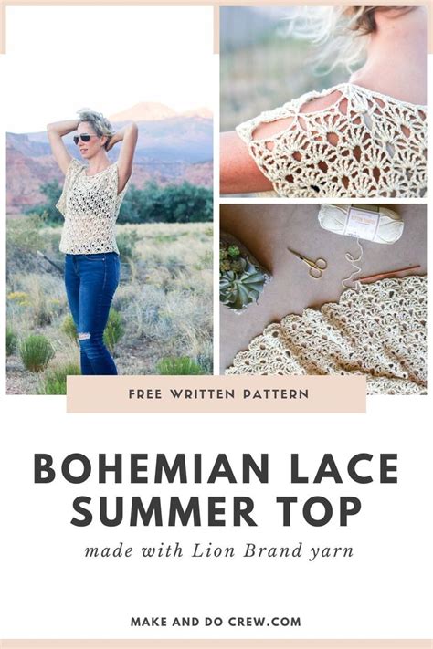 Canyonlands Boho Crochet Top Free Pattern Make And Do Crew Crochet Boho Top Crochet Tops