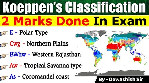 Koppens Climatic Classification Geography Koeppen S Scheme