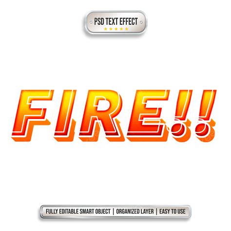 Fire Text Effect Template Fire Text Effect Orange Text Effect Simple