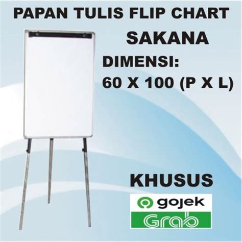 Jual Papan Flip Chart Sakana Bermagnet Ukuran 60 X90cm Bahan Putih Formica Jakarta Selatan