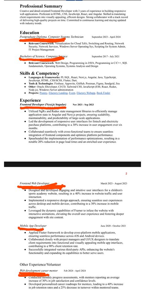 Please Roast My Resume R Resumes