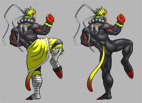 Rule 34 Anthro Ass Back Muscles Bandai Namco Black Body Blonde Hair