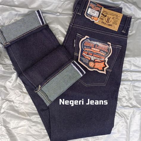 Jual Celana Denim Selvedge Accent Oz Jack Label Deep Indigo