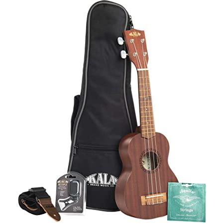 Amazon Kala Ka S Mahogany Soprano Ukulele Bundle With Hard Case