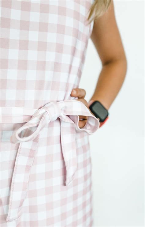 Grow With You Kids Gingham Apron In Pink Lemonade Gingham Kids Apron