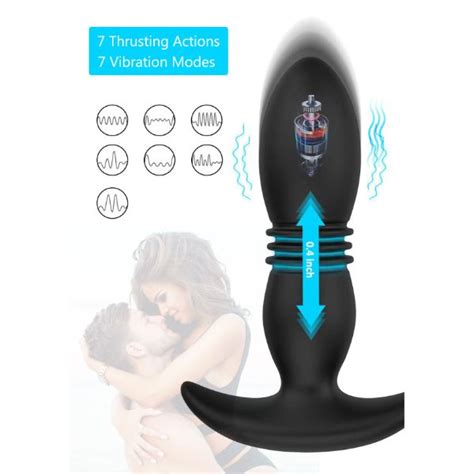 Vibrador Anal Unisex Con Propulsor De Empuje Y Control Remoto