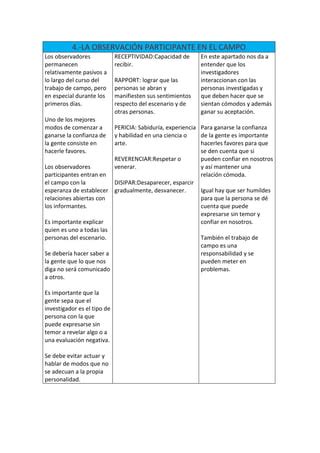 Tabla de análisis de textos PDF