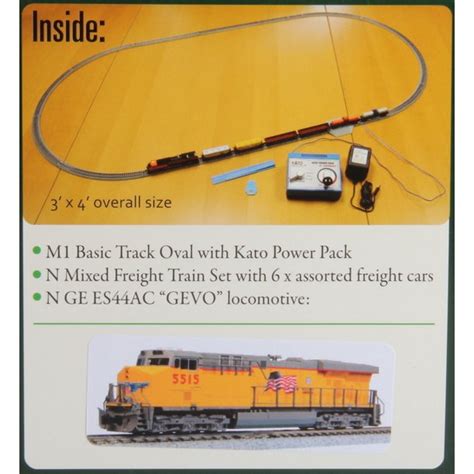 Kato Union Pacific N Ge Es Ac Gevo Mixed Freight Starter Train Set