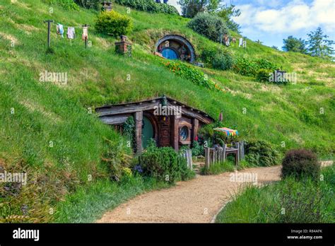 Hobbiton Movie Set Waikato Matamata New Zealand Stock Photo Alamy