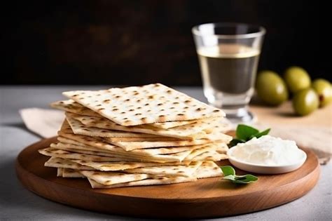 Premium Photo Passover Jewish Kosher Food Tradition Symbol Matzoh