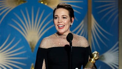 Stunning Olivia Colman Golden Globe 2019