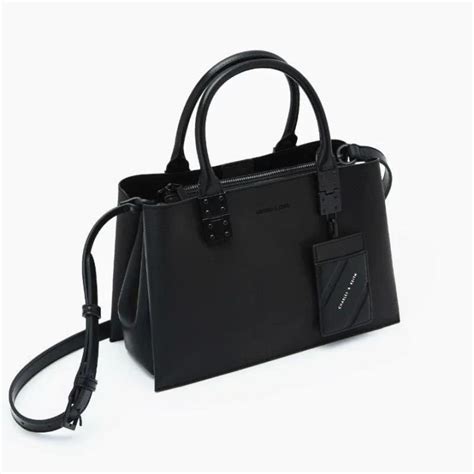 Charles And Keith Double Top Handle Structured Bag Lazada Ph