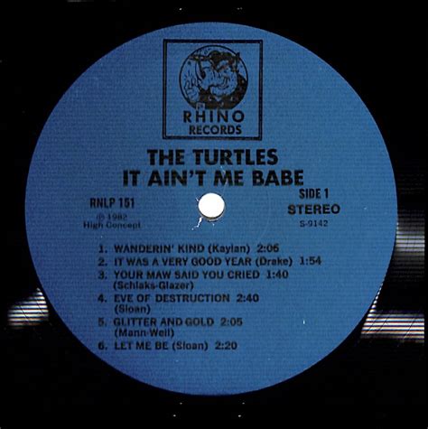 Yahoo E Lp The Turtles It Ain T Me Babe