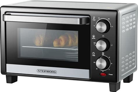 Amazon De STEInBORG Mini Backofen 25 Liter Pizza Ofen 3in1