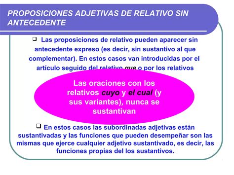 Proposiciones Subordinadas Adjetivas Ppt Descarga Gratuita