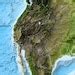 Equal Earth World Exaggerated Relief Enhanced Satellite Image Wall Map