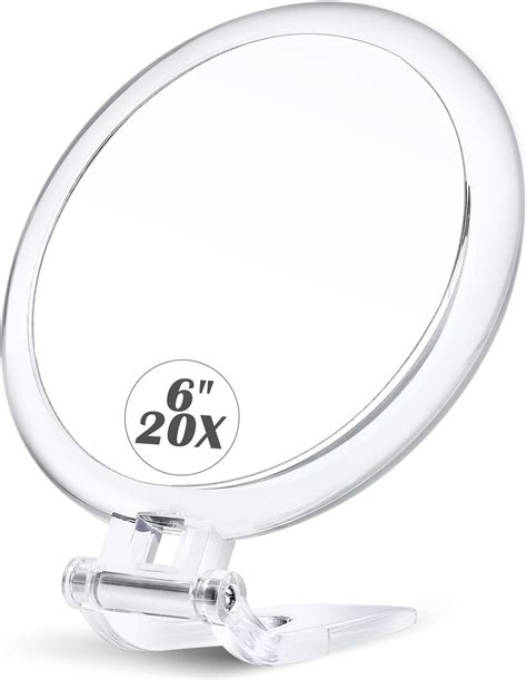 MIYADIVA Miroir Grossissant X 20 Petit Miroir De Poche Pour Femmes 15