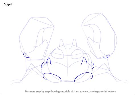 How To Draw Krabby From Pokemon Pokemon Step By Step