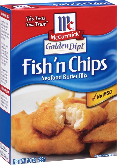 Mccormick Golden Dipt Fish N Chips Seafood Batter Mix 10