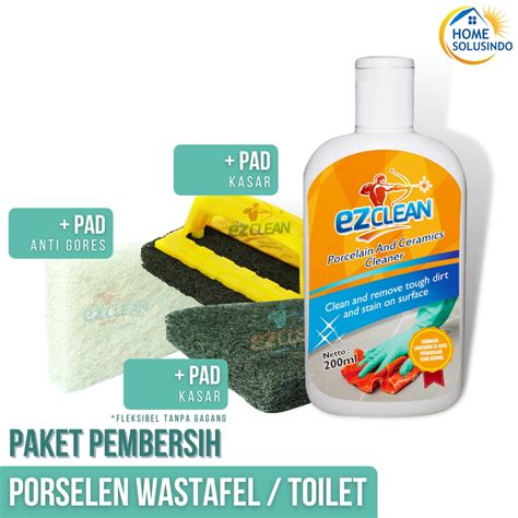 Jual Paket Pembersih Kerak Toilet Ezclean Porcelain Cleaner Pad Hitam