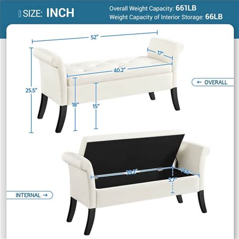 Yaheetech 52in Ottoman Bench — Yaheetech Shop