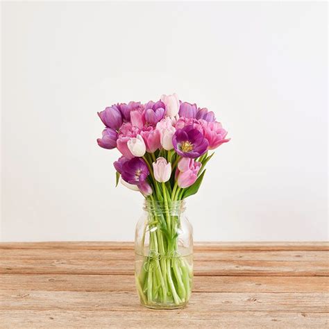 Pink & Purple Tulip Bouquet - The Bouqs Co.