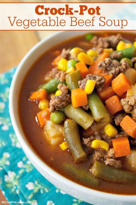 Crock Pot Vegetable Beef Soup Artofit