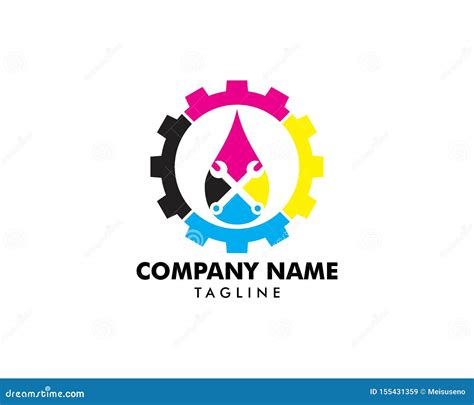 Print Service Digital Solutions Colorful Logo Design Idea, Sign and ...