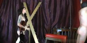 Domme Singletail Whips And Marks Naked Male Slave Tnaflix