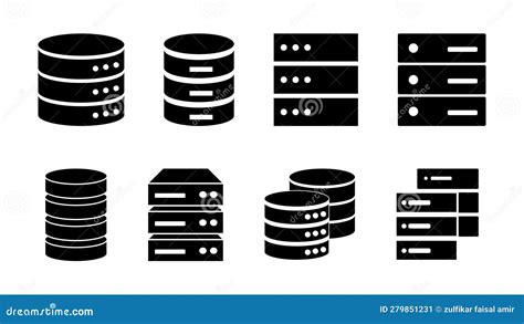 Database Icon Database Vector Icon Stock Vector Illustration Of Sign Upload 279851231