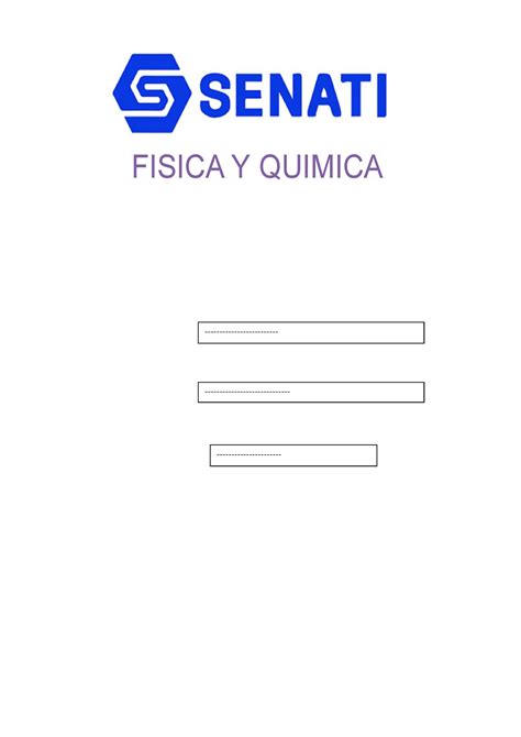 Actividad Entregable Nº1 Física Y Química senati INSTRUCT OR ALUMN A