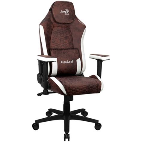 Кресло геймерское Aerocool CROWN AeroSuede Burgundy Red (150кг, ткань ...