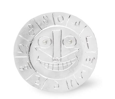 Bonhams Pablo Picasso 1881 1973 Visage En Forme D Horloge 42 5cm 16 3 4 Diameter